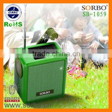 Solar AM/FM Mini Radio For Promotion