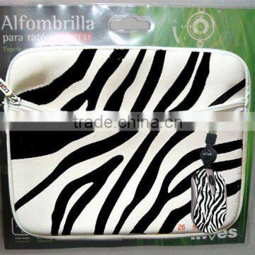 2016 Lastest Zebra Bundle Printed Fancy Laptop Bag made of Neoprene