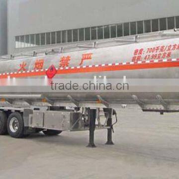 3 axles 40000L stainless steel fuel tank semi trailer FUWA axles