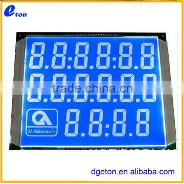 Customized STN blue backlight LCD for financial electronic device