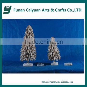 2014 high quality hot sell new design wooden artificial christmas tree