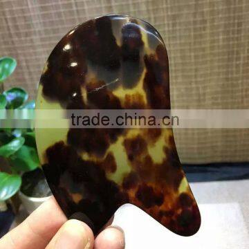 Natural Wild Hawksbill Guasha Plate Scrapping Massage Jade photo-4