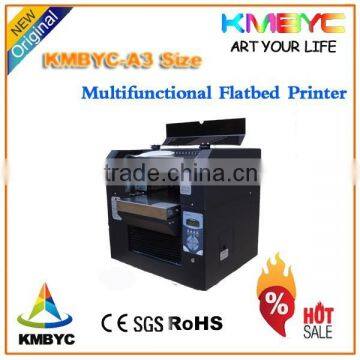 Industrial digital inkjet leather printer for printing leather phone case/ notebook/bag/wallet uv printing