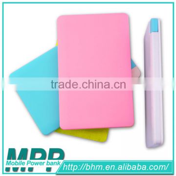 High quality 2000 mah promotion gift ultra-thin credit card power bank