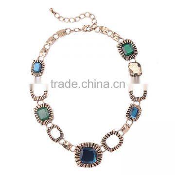 Cheap Wholesale Jewelry 2016 Latest Design Stone Beaded Necklace Vintage Necklace