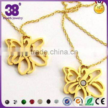 New Product Pendant with Gold Magnet Flower for Mother Necklace