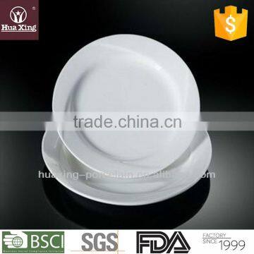 H5418 super white oem porcelain inches 10 round white plates ceramic