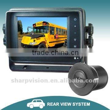 5" waterproof backup system with rear car camera kits