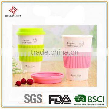 Reusable plastic coffee cup with lid products decor home