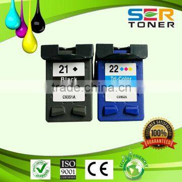 Compatible ink cartridges wholesale for hp21 22 56 67 901 300 301 remanufactured printer cartridge