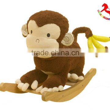 customized baby monkey rocker with music