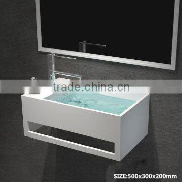 popular OEM Bathroom Solid Surface Wash Basin, Stone Resin Wash Basin,Artificial Stone Washing Basin