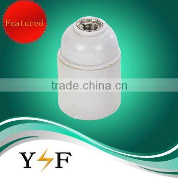 e27 white plastic lamp socket