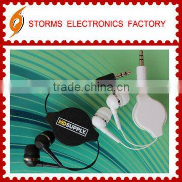 retractable headphones with mic as present wholesale factory