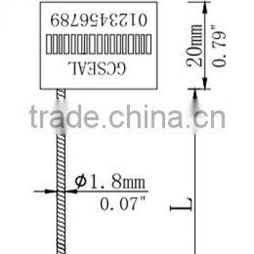 ISO 17712 Small Cable Security Seal for Container