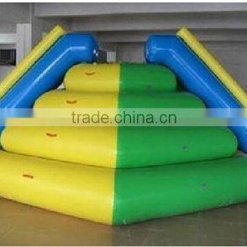 Inflatable Tower slide climbing on water toy games