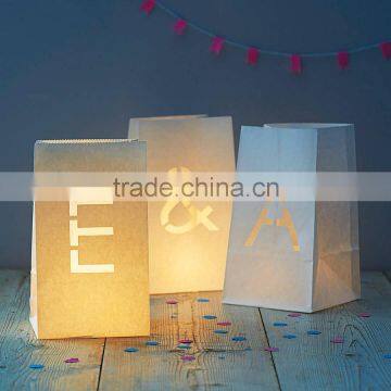 E & A Original Paper Bag Alphebet Lanterns