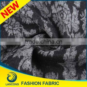 Shaoxing textile manufacturer New Design Beautiful jacquard knit fabric for sweater men