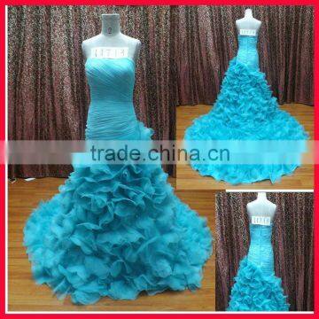 blue wedding dress prom dress cocktail dress 2012