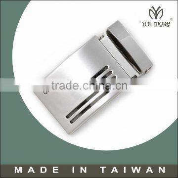 Taiwan factory price man logo stainless steel belt buckle blank