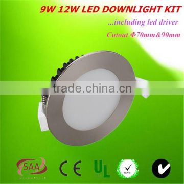 new design 3inch 12w dimmable 12w saa approved led down light