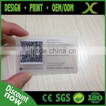 Free Design~~!! Transparent Plastic Card/ Clear Business Card photo-3