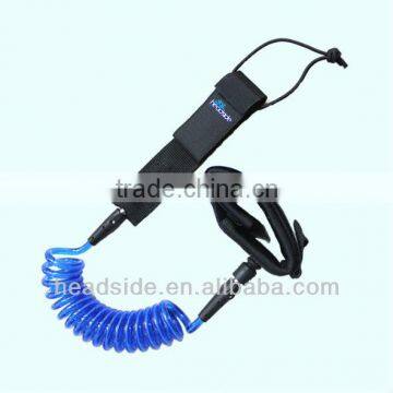 Wholesale coiled surfboard leash Leg Rope surfing leash surf leash