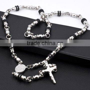 316 Stainless Steel Fashion Rosary Necklace(RN10035)