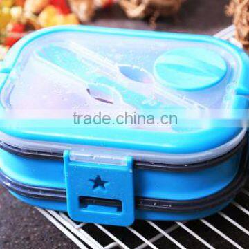 New Design Home Storage Silicon Food Bento Lunchbox photo-4