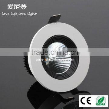 Dimmable 8W CITIZEN COB ceiling downlight,beam angle 15D warm white