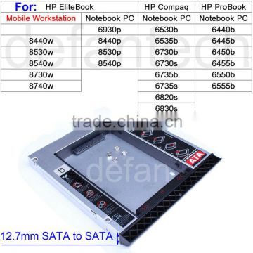 brand new 2nd HDD Caddy Tray Bay with screwdriver for HP EliteBook 6930p 8440p 8530p 8540w 8730w