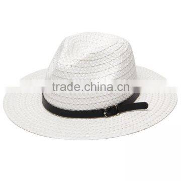 hot sale fashion simple paper straw panama fedora hats