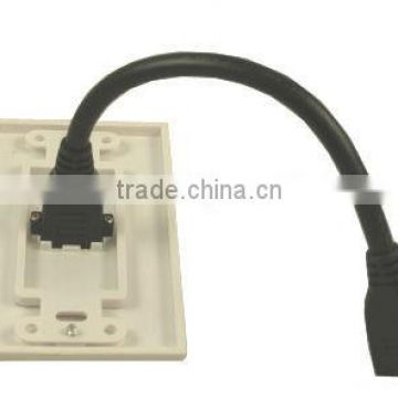 Wallplate HDMI Single Built-in Flexible Extension Cable