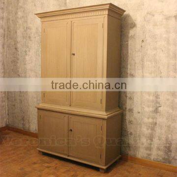 Wolter White Painted Wardrobe With Antique Gustavian Furniture Style