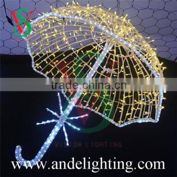 LED umbrella pole motif light outdoor lighting