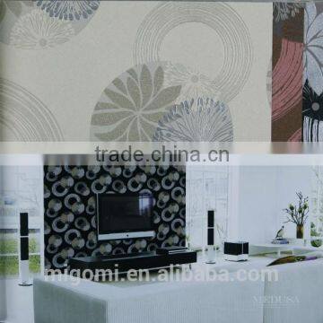 new design 3d pvc wallpaper with high quality