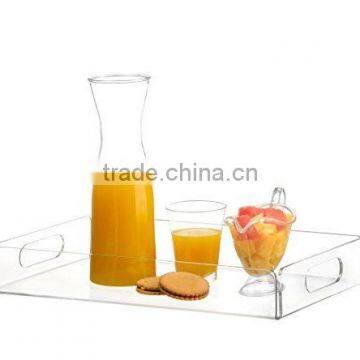 Saganizer acrylic tray tea and coffee table breakfast Clear Acrylic Serving Tray