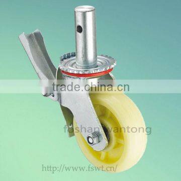 Ball Bearing Industrail Heavy Duty Scaffold Caster Wheel With Brake