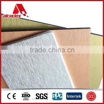 dibond brush finished bathroom sheet wall paneling