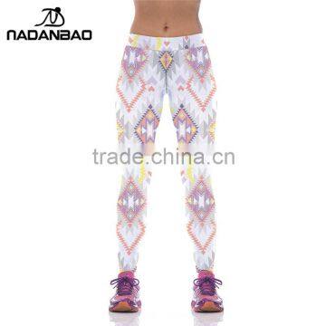 New Design Sport Legins High Elastic Vintage Fitness Running Pants Woman Leggings