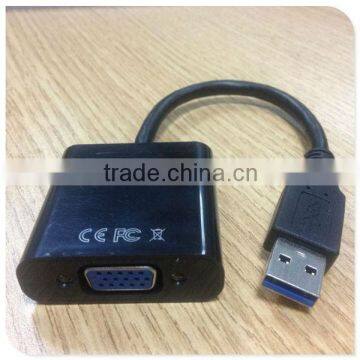 2014 Hotsell High Quality Factory Price USB 3.0 Cable to VGA Adapter