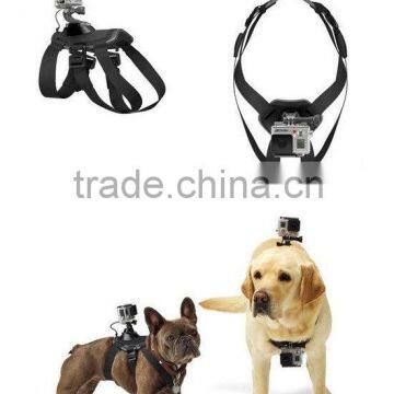 For Adjustable Hound Dog Pet Harness Back Chest Fetch Strap Belt Mount for Go Pro H ero 4 3+ 3 2 1 Camera Dog Chest Strap