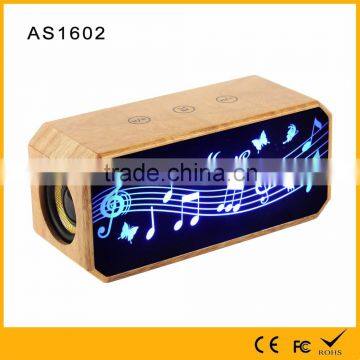 New Design Colorful Flashlight Colorful Flashlight Bluetooth Wooden Speaker Wireless photo-2