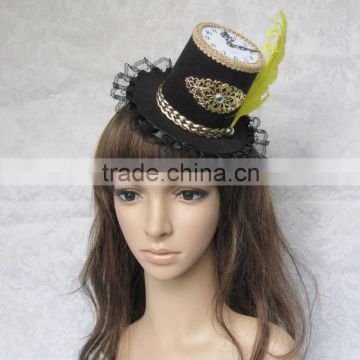 MYLOVE Yellow feather mini top hat wholesale colck MLGM020