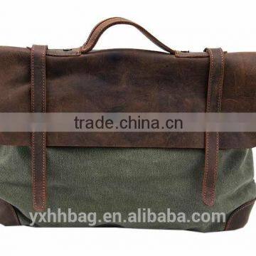 Messenger canvas bags vintage canvas messenger bags Leather messenger bag for men messenger bag travel(YX-Z125)