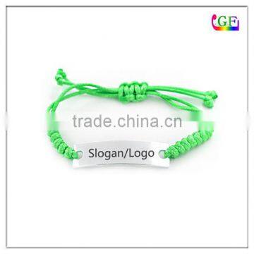 Personalized Hand Woven Alloy Wax Rope Knot Bracelet