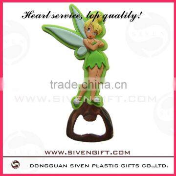 new angel design fashion pvc bottle opener