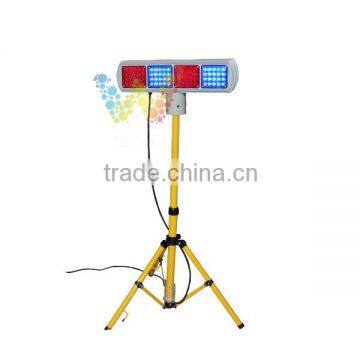 Factory direct price LED traffic signal warning security flashing light with adjustable pole