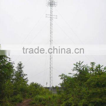 60m communication guy wire tower