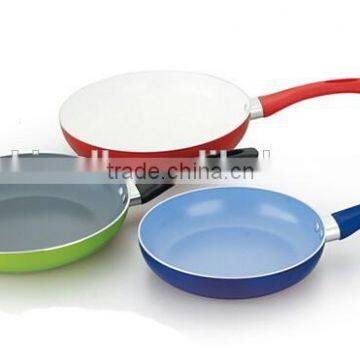 aluminium colorful ceramic coating frypan